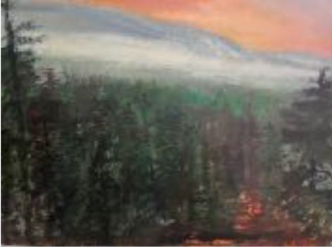 Don Resnick, Hanging Mist, Oil on canvas, Overall: 36 × 48in. (91.4 × 121.9cm), Courtesy of David Resnick and Iwonka Piotrowska, New York, NY