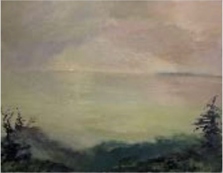 Don Resnick, Morning Fog, Oil on canvas, Overall: 47 × 60in. (119.4 × 152.4cm), Courtesy of David Resnick and Iwonka Piotrowska, New York, NY