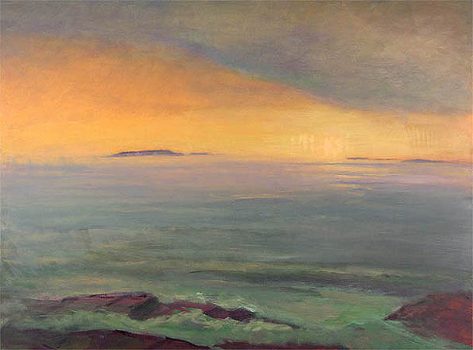 Don Resnick, Passing Weather, Toward Mohegan, Oil on canvas, 48 x 64 in. (121.9 x 162.6 cm), Courtesy of the artist, Rockville Center, New York