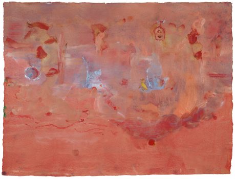 Helen Frankenthaler, Santa Fe I, Acrylic on paper, Image:19 1/2 × 25 3/4in. (49.5 × 65.4cm); frame: 27 3/4 × 33 13/16 × 1 13/16in. (70.5 × 85.9 × 4.6cm), © 2023 Helen Frankenthaler Foundation, Inc./ Artists Rights Society (ARS), New York