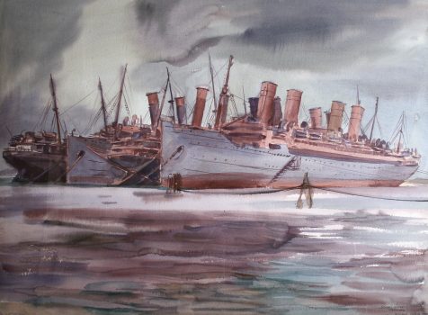 Reginald Marsh, Solomon's Island, Maryland, Watercolor, Framed: 36 x 44 x 2 in. (91.4 x 111.8 x 5.1 cm); image: 22 x 30 1/4 in. (55.9 x 76.8 cm), Collection of Art in Embassies, Washington, D.C.; Gift of William Benton