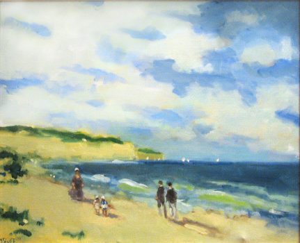 Frederick Hale McDuff, Deep Blue Sea, Oil on canvas, Overall: 25 1/2 × 30 × 3 3/4 in. (64.8 × 76.2 × 9.5 cm), Collection of Art in Embassies, Washington, D.C.; Gift of The Venable Neslage Galleries