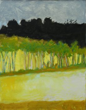 Wolf Kahn, Black Near the Horizon, Oil on canvas, Overall: 28 × 22in. (71.1 × 55.9cm), Courtesy of the artist, Brattleboro, Vermont and New York, New York