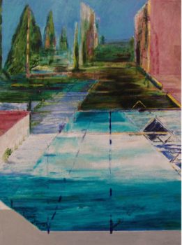 Richard Stout, Morning in Tivoli, Acrylic on canvas, 40 x 30 in. (101.6 x 76.2 cm), Courtesy of the artist, Houston, Texas and Holly Johnson Gallery, Dallas, Texas