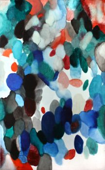 Alice Baber, Lock and Key, Oil on canvas, 51 1/8 × 31 × 1 1/2in. (129.9 × 78.7 × 3.8cm), Collection of Art in Embassies, Washington, D.C.; Gift of The Estate of Alice Baber