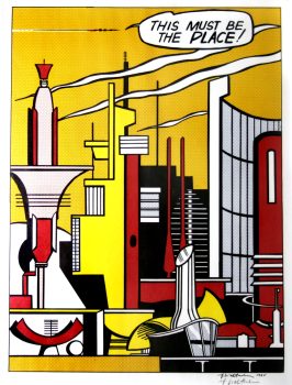 Roy Lichtenstein, This Must be the Place, Offset lithograph, Overall: 29 3/4 × 23 3/4 × 2in. (75.6 × 60.3 × 5.1cm), Collection of Art in Embassies, Washington, D.C.; Gift of Mr. and Mrs. Philip Berman