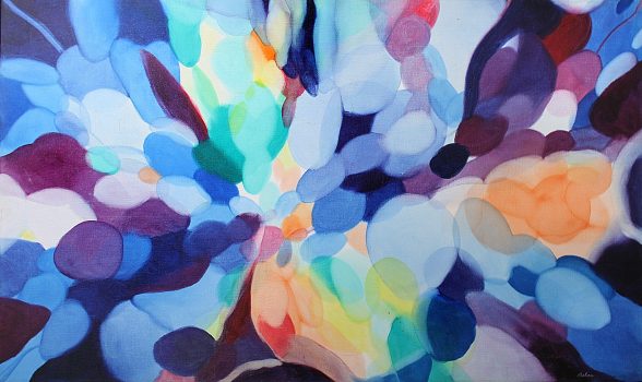 Alice Baber, Through Sleep to Orange, Oil on canvas, Overall: 30 3/4 x 51 x 1 1/2 in. (78.1 x 129.5 x 3.8 cm), Collection of Art in Embassies, Washington, D.C.; Gift of The Estate of Alice Baber