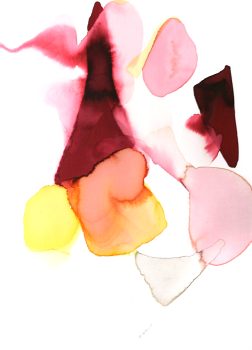 Alice Baber, Dark Top of the Mountain, Watercolor, Overall: 36 x 28 x 1 1/2in. (91.4 x 71.1 x 3.8cm), Collection of Art in Embassies, Washington, D.C.; Gift of The Estate of Alice Baber