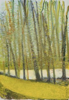 Wolf Kahn, Rive Blanc, Oil on canvas, Image: 52 × 36in. (132.1 × 91.4cm); frame: 53 × 37in. (134.6 × 94cm), Courtesy of the Wolf Kahn Foundation, New York, New York, Wolf Kahn Collection