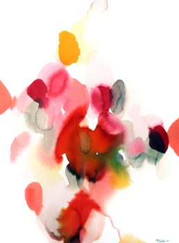 Alice Baber, Turn of the Wheel of Sound - I, Watercolor, Overall: 36 1/2 x 28 1/2 x 1 1/2 in. (92.7 x 72.4 x 3.8 cm), Collection of Art in Embassies, Washington, D.C.; Gift of The Estate of Alice Baber