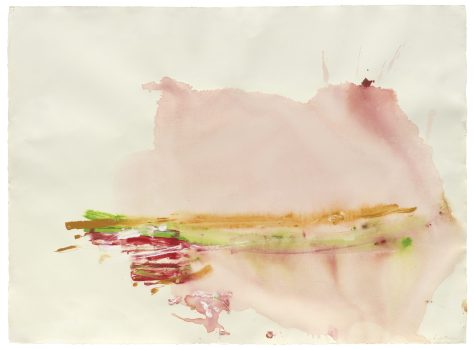 Helen Frankenthaler, Untitled, Acrylic on paper, Image: 30 3/4 × 41 3/4in. (78.1 × 106cm); frame: 40 3/8 × 51 × 2 5/16in. (102.6 × 129.5 × 5.9cm), © 2023 Helen Frankenthaler Foundation, Inc./ Artists Rights Society (ARS), New York