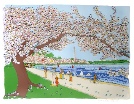 Susan Pear Meisel, The Washington Monument, Screenprint, Overall: 26 1/2 x 32 x 1 1/2 in. (67.3 x 81.3 x 3.8 cm), Collection of Art in Embassies, Washington, D.C.; Gift of Franklin Wilk