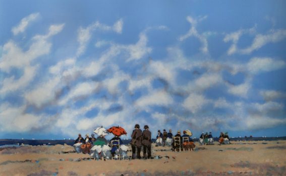Frederick Hale McDuff, August, Serigraph, Framed: 31 x 44 1/2 x 2 in. (78.7 x 113 x 5.1 cm), Collection of Art in Embassies, Washington, D.C.; Gift of The Venable Neslage Galleries