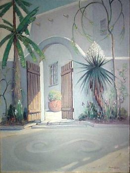 Dawson Dawson-Watson, The Governor's Palace at San Antonio, Texas, Oil on canvas, Framed: 48 5/8 x 38 5/8 x 3 in. (123.5 x 98.1 x 7.6 cm); Image: 40 x 30 in. (101.6 x 76.2 cm), Courtesy of Bobbie and John Nau, Houston, Texas