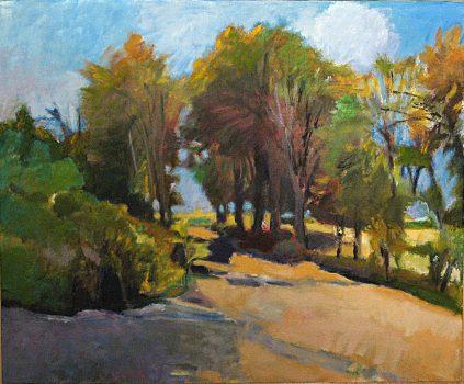 Wolf Kahn, At the Foot of Pleasant Valley Road, Oil on canvas, Overall: 29 1/4 x 35 1/4 x 1 1/2 in. (74.3 x 89.5 x 3.8 cm)
Other: 28 x 34 in. (71.1 x 86.4 cm), Courtesy of the artist, Brattleboro, Vermont, and New York, New York