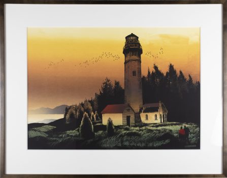 Elton Bennett, The Sea Watch, Silkscreen/serigraph (hand-pulled), Overall: 19 x 25in. (48.3 x 63.5cm), Collection of Art in Embassies, Washington, D.C.; Courtesy of Barbara Bennett Parsons, Montesano, Washington