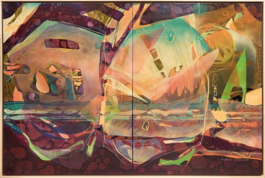 Camille Patha, By the Minute, Oil on canvas, 40 x 30in. (101.6 x 76.2cm); each of 2, Collection of Art in Embassies, Washington, D.C.; Gift of the artist, Normandy Park, Washington