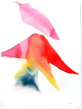 Alice Baber, Floating Suspended - I, Watercolor, Overall: 33 1/4 x 25 1/2 x 9/16 in. (84.5 x 64.8 x 1.5 cm), Collection of Art in Embassies, Washington, D.C.; Gift of The Estate of Alice Baber
