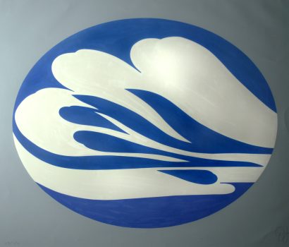 Jack Youngerman, Ukiyo-E #4, Screenprint with lithography, Overall: 39 x 44 1/4 x 1 1/4 in. (99.1 x 112.4 x 3.2 cm), Collection of Art in Embassies, Washington, D.C.