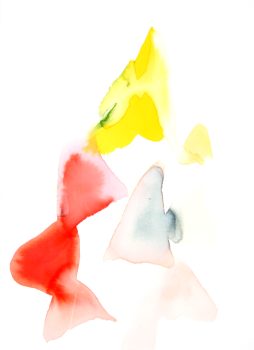 Alice Baber, Golden Top of the Mountain, Watercolor, Overall: 36 1/2 x 28 1/4 x 1 1/2 in. (92.7 x 71.8 x 3.8 cm), Collection of Art in Embassies, Washington, D.C.; Gift of The Estate of Alice Baber