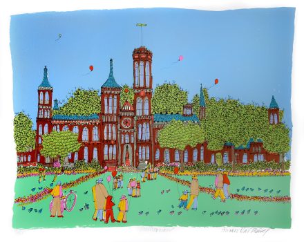 Susan Pear Meisel, Smithsonian, Screenprint, Overall: 27 × 32 5/8 × 1 1/2 in. (68.6 × 82.9 × 3.8 cm), Collection of Art in Embassies, Washington, D.C.