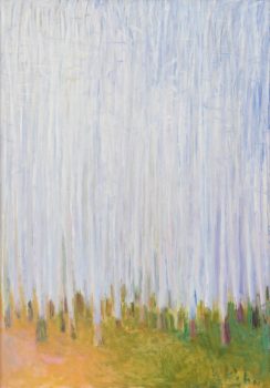 Wolf Kahn, Corkscrew View (Bald Cypresses), Oil on canvas, Image: 52 × 36in. (132.1 × 91.4cm); frame: 53 × 37in. (134.6 × 94cm), Courtesy of the Wolf Kahn Foundation, New York, New York, Wolf Kahn Collection