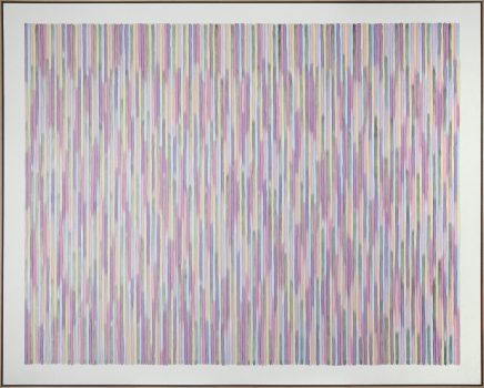 Gene Davis, Northern Lights, Acrylic on canvas, 72 3/4 × 90 1/2in. (184.8 × 229.9cm), Gene Davis Estate Collection, courtesy of the Smithsonian American Art Musuem