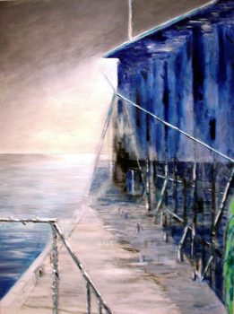 Richard Stout, Looking North, Acrylic on canvas, 48 x 36 in. (121.9 x 91.4 cm), Courtesy of the artist and Pillsbury and Peters Fine Art, Dallas, Texas